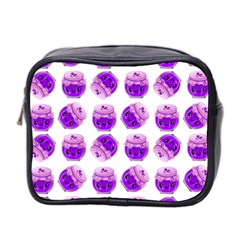 Kawaii Grape Jam Jar Pattern Mini Toiletries Bag (two Sides) by snowwhitegirl