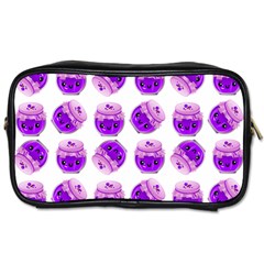 Kawaii Grape Jam Jar Pattern Toiletries Bag (one Side) by snowwhitegirl