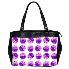 Kawaii Grape Jam Jar Pattern Oversize Office Handbag (2 Sides) by snowwhitegirl