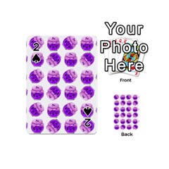 Kawaii Grape Jam Jar Pattern Playing Cards 54 (mini) by snowwhitegirl