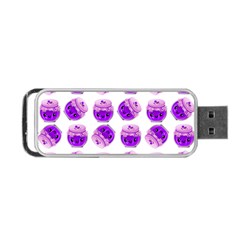 Kawaii Grape Jam Jar Pattern Portable Usb Flash (two Sides) by snowwhitegirl