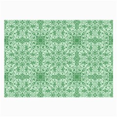 Ornamental Green Large Glasses Cloth (2-side) by snowwhitegirl