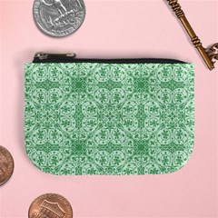 Ornamental Green Mini Coin Purse by snowwhitegirl