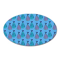 Pears Aqua Oval Magnet by snowwhitegirl