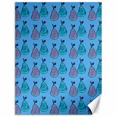 Pears Aqua Canvas 18  X 24  by snowwhitegirl