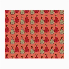 Pears Red Small Glasses Cloth (2-side) by snowwhitegirl