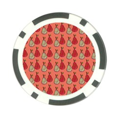 Pears Red Poker Chip Card Guard (10 Pack) by snowwhitegirl