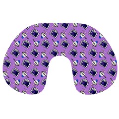 Kawaii Grape Rootbeer Travel Neck Pillows by snowwhitegirl