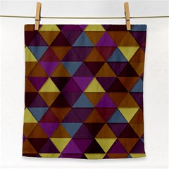 Fall Geometric Pattern Face Towel by snowwhitegirl