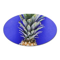 Pineapple Blue Oval Magnet by snowwhitegirl