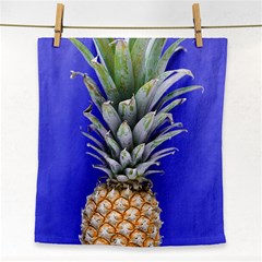 Pineapple Blue Face Towel by snowwhitegirl