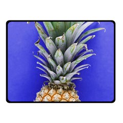 Pineapple Blue Fleece Blanket (small) by snowwhitegirl