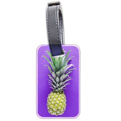 Pineapple Purple Luggage Tags (two Sides) by snowwhitegirl