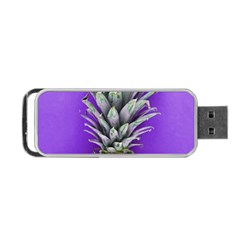 Pineapple Purple Portable Usb Flash (two Sides) by snowwhitegirl