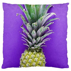 Pineapple Purple Standard Flano Cushion Case (one Side) by snowwhitegirl