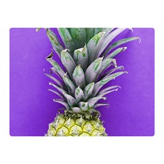 Pineapple Purple Double Sided Flano Blanket (mini)  by snowwhitegirl