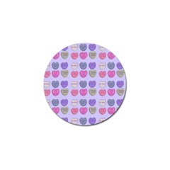 Valentine Hearts Lilac Golf Ball Marker by snowwhitegirl