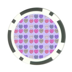 Valentine Hearts Lilac Poker Chip Card Guard (10 Pack) by snowwhitegirl