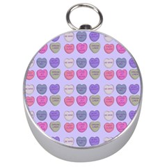 Valentine Hearts Lilac Silver Compasses by snowwhitegirl