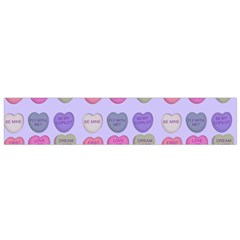 Valentine Hearts Lilac Small Flano Scarf by snowwhitegirl