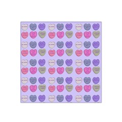 Valentine Hearts Lilac Satin Bandana Scarf by snowwhitegirl