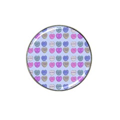 Valentine Hearts Blue Hat Clip Ball Marker (4 Pack) by snowwhitegirl