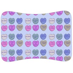 Valentine Hearts Blue Velour Seat Head Rest Cushion by snowwhitegirl