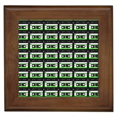 Green Cassette Framed Tiles by snowwhitegirl