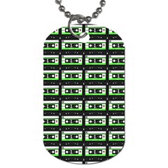 Green Cassette Dog Tag (two Sides) by snowwhitegirl