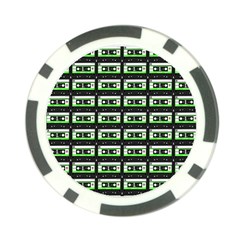 Green Cassette Poker Chip Card Guard by snowwhitegirl