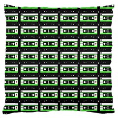 Green Cassette Large Cushion Case (two Sides) by snowwhitegirl