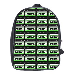 Green Cassette School Bag (xl) by snowwhitegirl