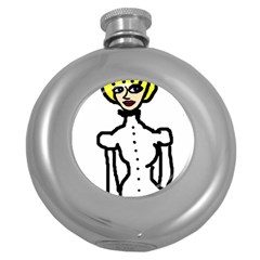 Dream Victorian Girl V Round Hip Flask (5 Oz) by snowwhitegirl