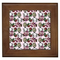 Victorian Girl Pink Framed Tiles by snowwhitegirl