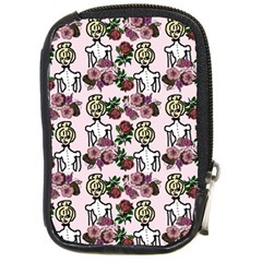 Victorian Girl Pink Compact Camera Leather Case by snowwhitegirl