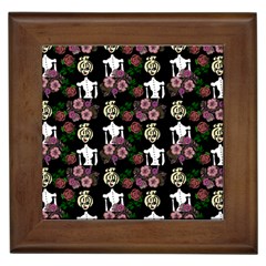 Victorian Girl Black Framed Tiles by snowwhitegirl