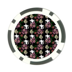 Victorian Girl Black Poker Chip Card Guard by snowwhitegirl