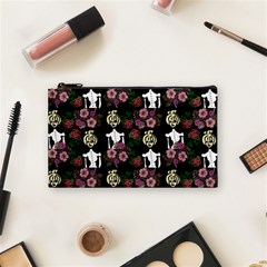 Victorian Girl Black Cosmetic Bag (small) by snowwhitegirl