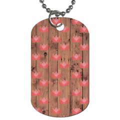 Zen Lotus Wood Wall Dog Tag (One Side)