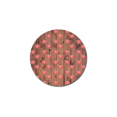 Zen Lotus Wood Wall Golf Ball Marker (4 pack)