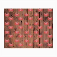 Zen Lotus Wood Wall Small Glasses Cloth (2-Side)