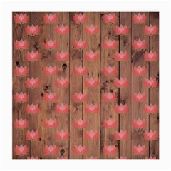 Zen Lotus Wood Wall Medium Glasses Cloth by snowwhitegirl