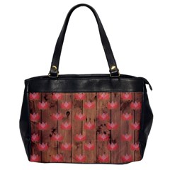 Zen Lotus Wood Wall Oversize Office Handbag