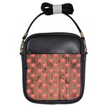 Zen Lotus Wood Wall Girls Sling Bag Front