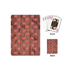 Zen Lotus Wood Wall Playing Cards (Mini)