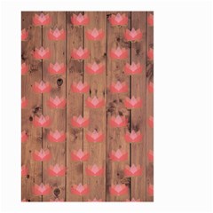 Zen Lotus Wood Wall Small Garden Flag (Two Sides)