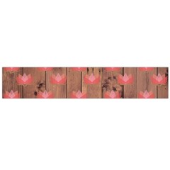 Zen Lotus Wood Wall Large Flano Scarf 