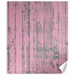 Old Pink Wood Wall Canvas 8  X 10  by snowwhitegirl