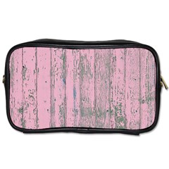 Old Pink Wood Wall Toiletries Bag (two Sides) by snowwhitegirl