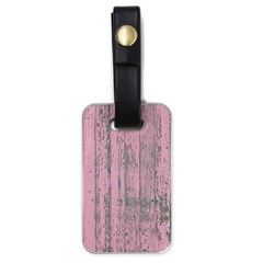 Old Pink Wood Wall Luggage Tags (one Side)  by snowwhitegirl